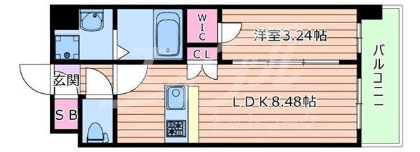 城北公園通駅 徒歩1分 3階の物件間取画像